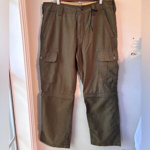 NWOT Wearfirst Men’s Convertible Hiking Pants Olive Green Mens 34x30